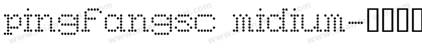 pingfangsc midium字体转换